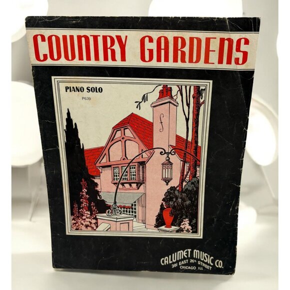 Country Gardens Piano Solo Sheet Music By Percy Grainger 1940 Calumet Music - Picture 1 of 7